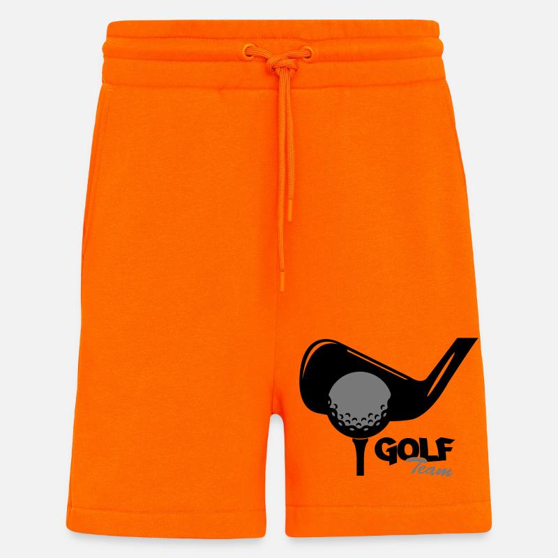 Équipe de golf - Short bio décontracté fabriqué en UE - SUNSET ORANGE