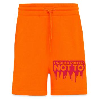 I prefer not to - Shorts - made by SPREAD - SUNSET ORANGE - Front