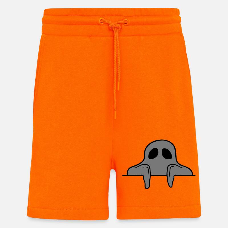 Geist hinter Mauer Comic - Shorts - made by SPREAD - SUNSET ORANGE