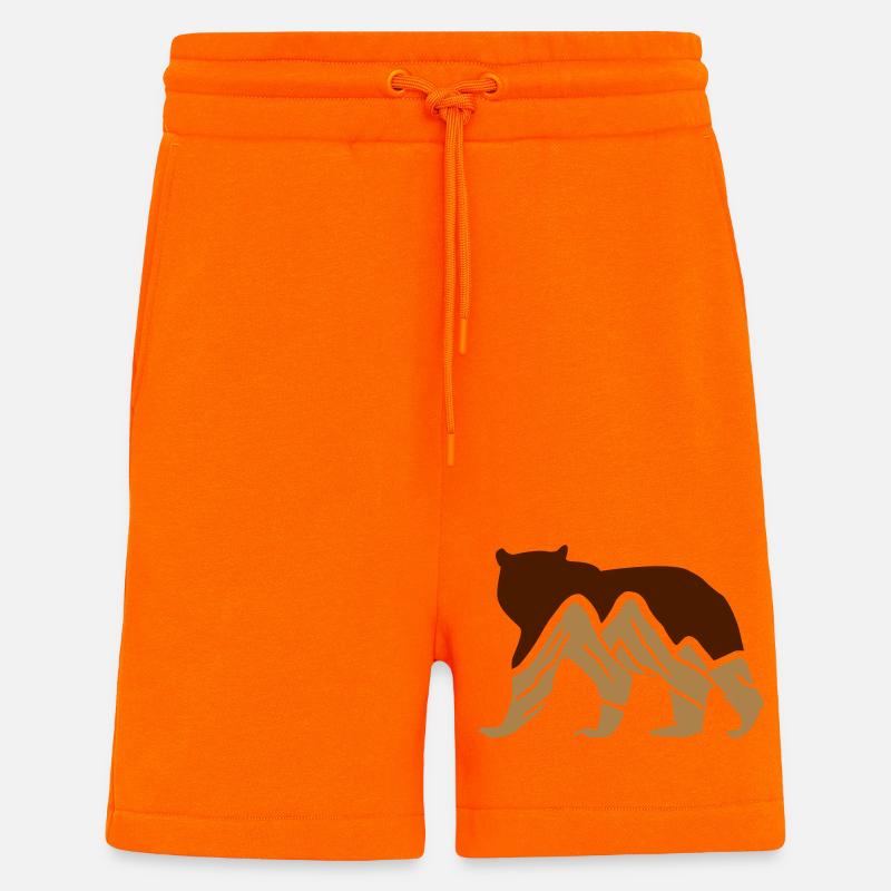 bär berge - Shorts - made by SPREAD - SUNSET ORANGE