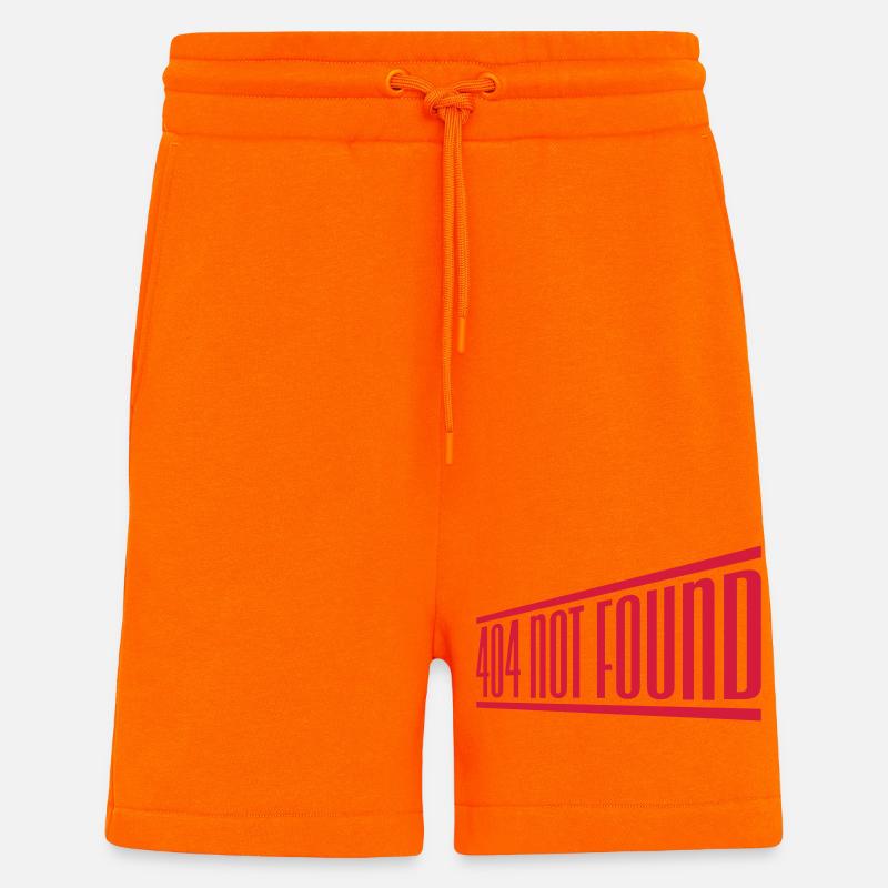 Computer 404 Message Connection - Shorts - made by SPREAD - SUNSET ORANGE