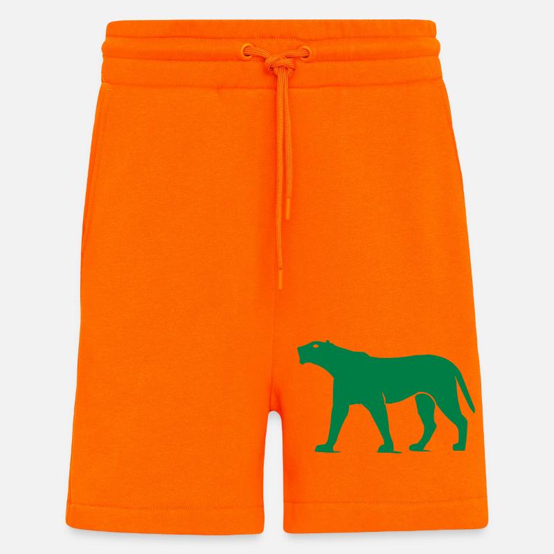 panther animal - Shorts - made by SPREAD - SUNSET ORANGE