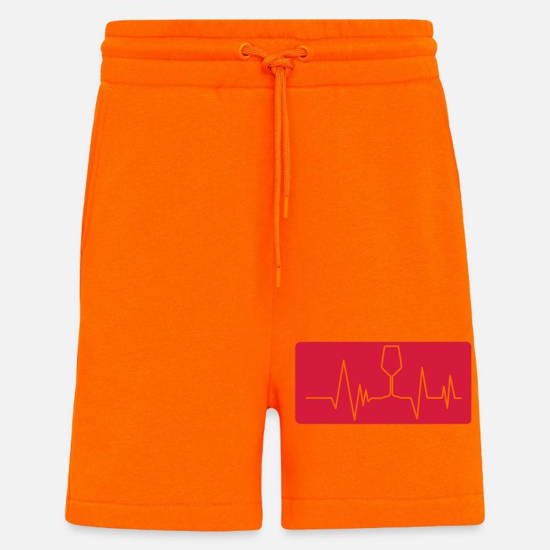 WINE - Vital parameters (v) - Shorts - made by SPREAD - SUNSET ORANGE