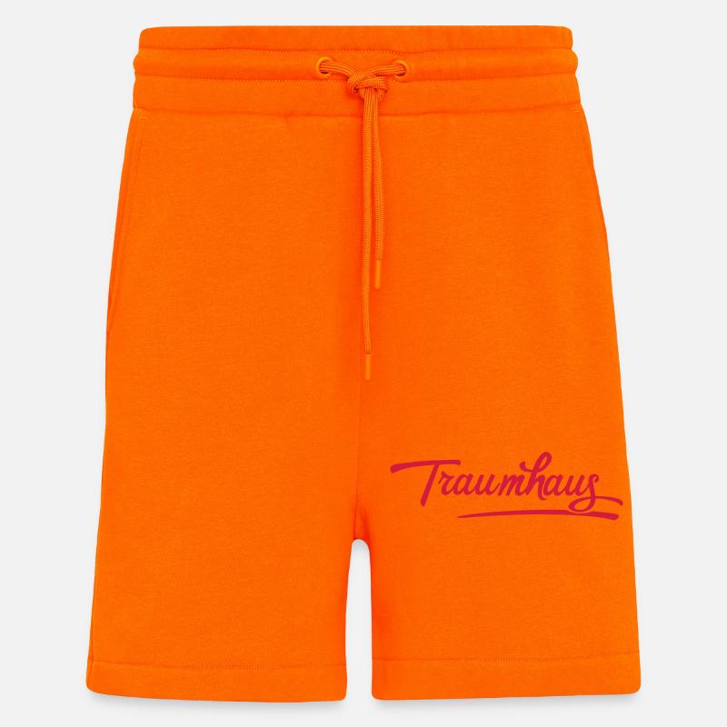 maison de rêve - Short bio décontracté fabriqué en UE - SUNSET ORANGE