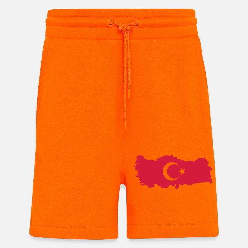 Turkey Design 001 - Shorts - made by SPREAD - SUNSET ORANGE