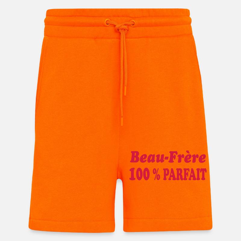 Beau Frère PARFAIT - Short bio décontracté fabriqué en UE - SUNSET ORANGE