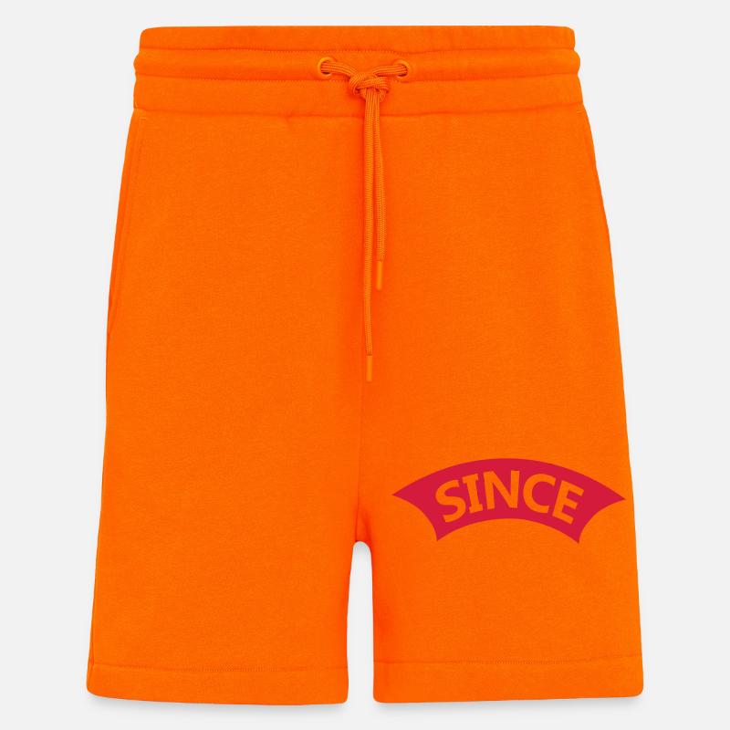 Text Since Jahreszahl - Shorts - made by SPREAD - SUNSET ORANGE