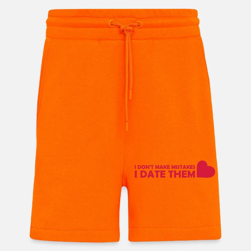 Date Mistakes Zitat Logo - Shorts - made by SPREAD - SUNSET ORANGE