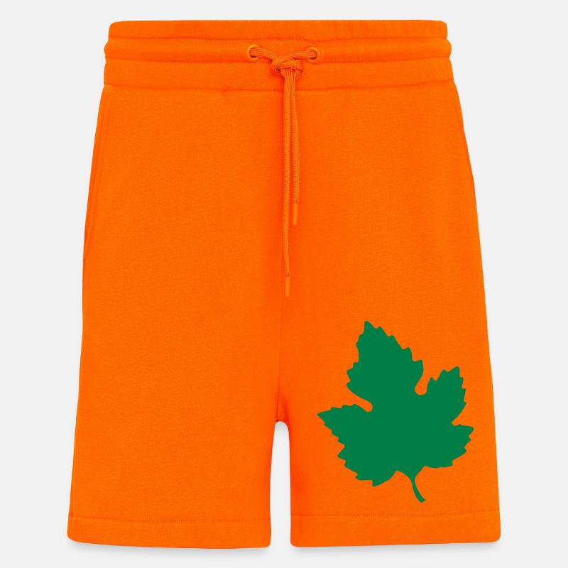 leaf - Shorts - made by SPREAD - SUNSET ORANGE