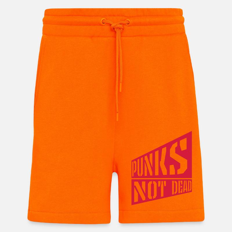 punks not dead Zitat - Shorts - made by SPREAD - SUNSET ORANGE