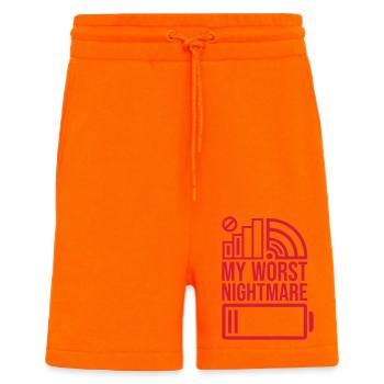 Symboles mon pire cauchemar - Short bio décontracté fabriqué en UE - SUNSET ORANGE - Devant