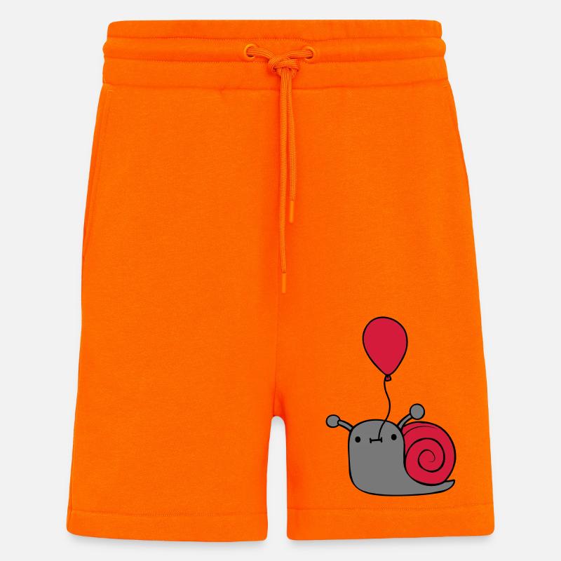 Niedliche Luftballon Schnecke - Shorts - made by SPREAD - SUNSET ORANGE