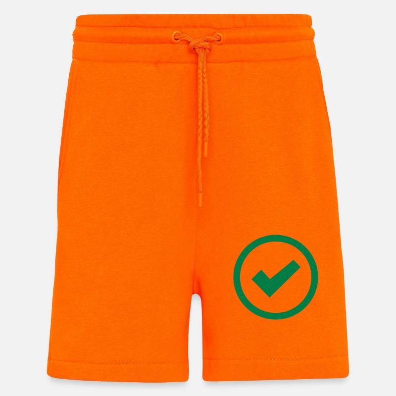 Couperet - Short bio décontracté fabriqué en UE - SUNSET ORANGE