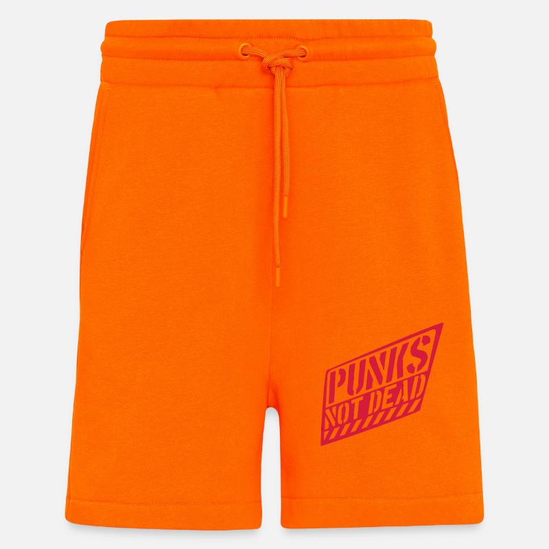 punks not dead Zitat - Shorts - made by SPREAD - SUNSET ORANGE