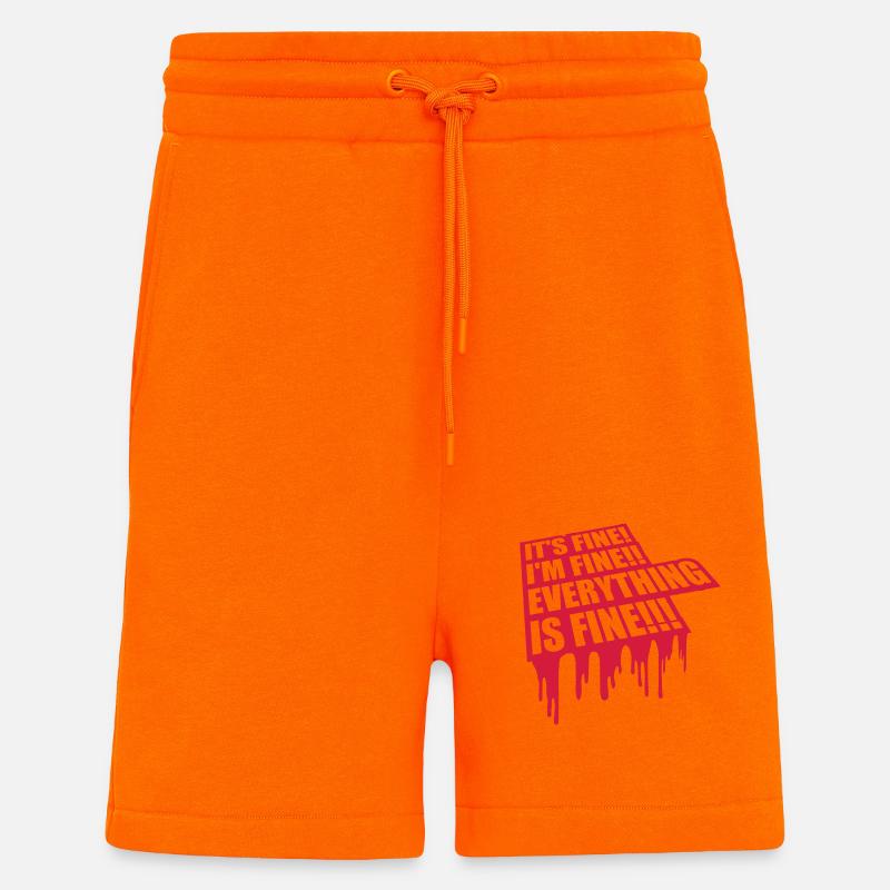 everything is fine Zitat - Shorts - made by SPREAD - SUNSET ORANGE