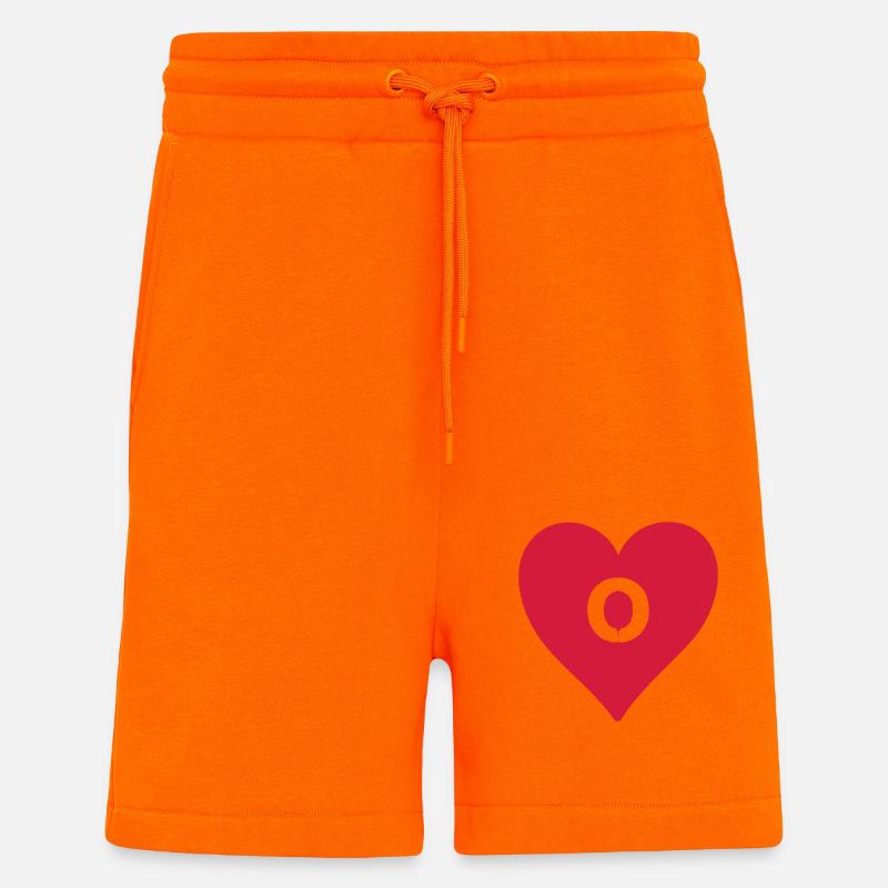 herz buchstabe O - Shorts - made by SPREAD - SUNSET ORANGE