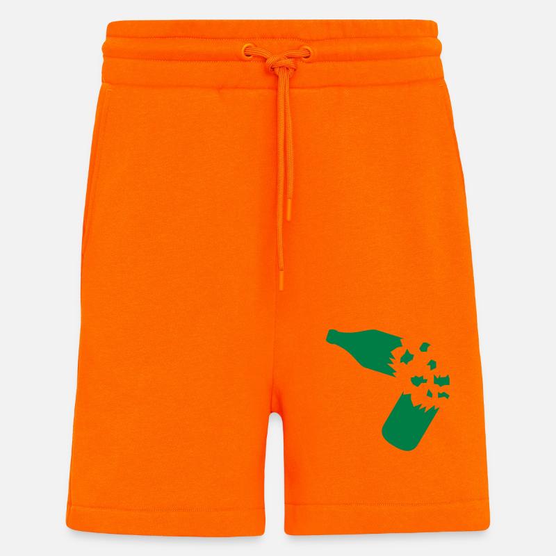 broken_bottle - Shorts - made by SPREAD - SUNSET ORANGE