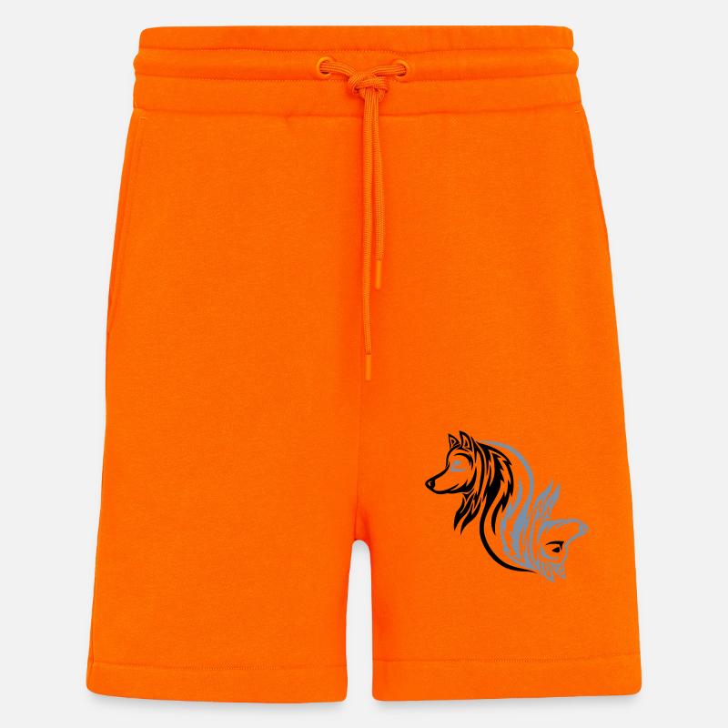 Gut Böse Wolf - Shorts - made by SPREAD - SUNSET ORANGE
