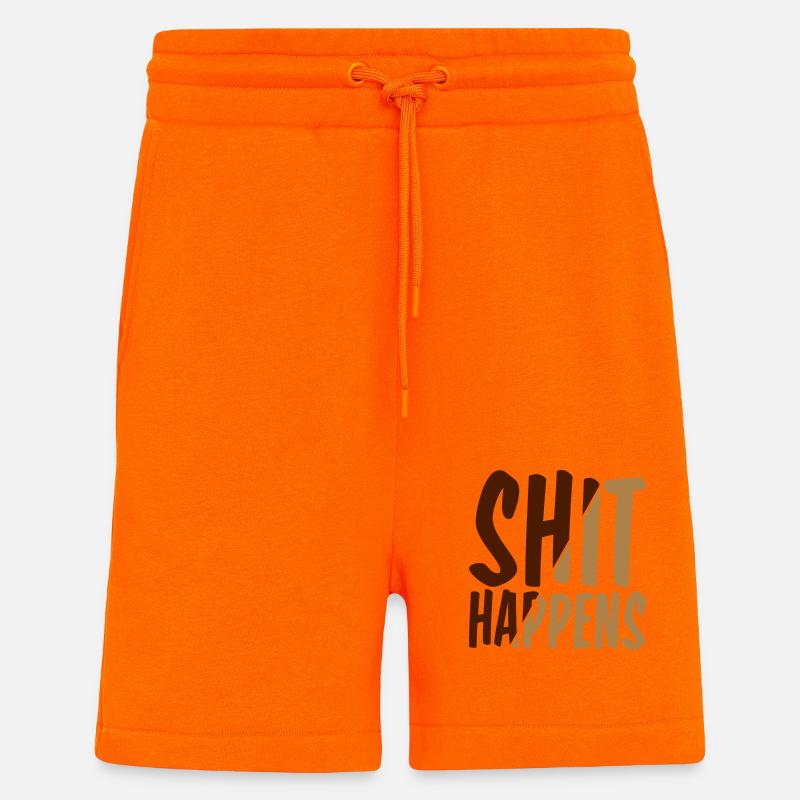 Shit happens Pech gehabt - Shorts - made by SPREAD - SUNSET ORANGE