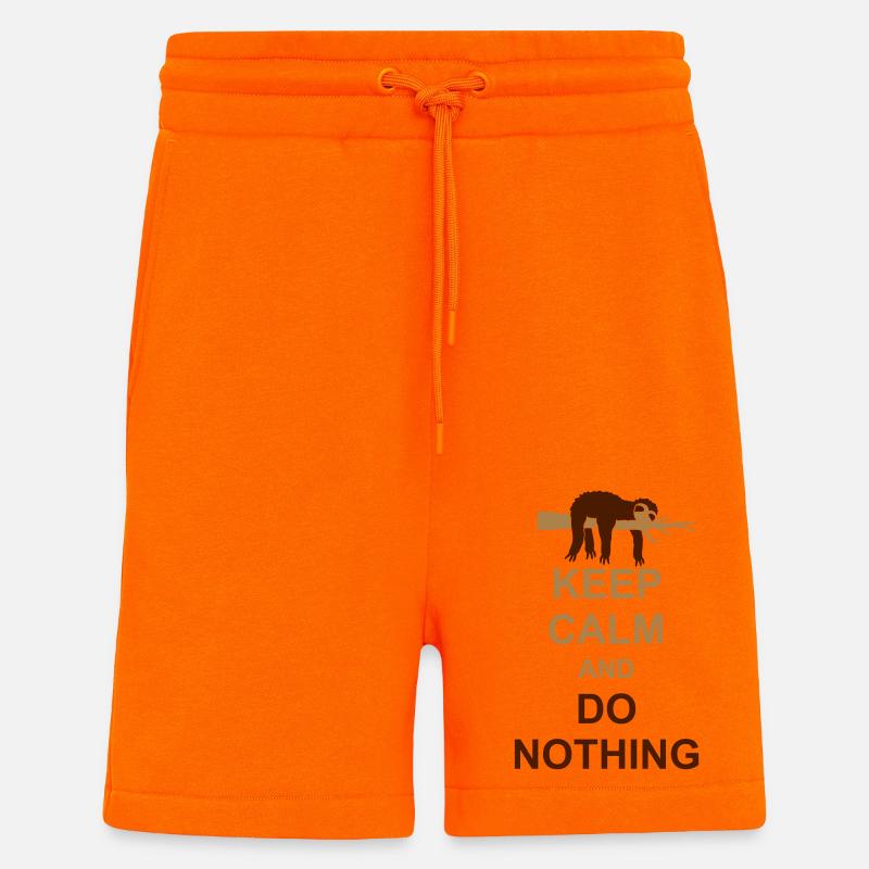 Sloth Keep Calm - Shorts - made by SPREAD - SUNSET ORANGE