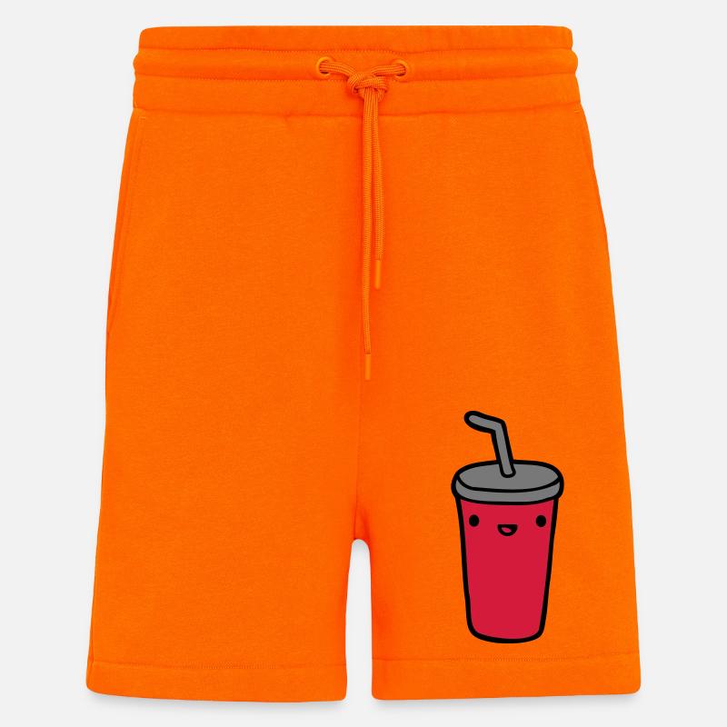 Cola Becher Restaurant - Shorts - made by SPREAD - SUNSET ORANGE