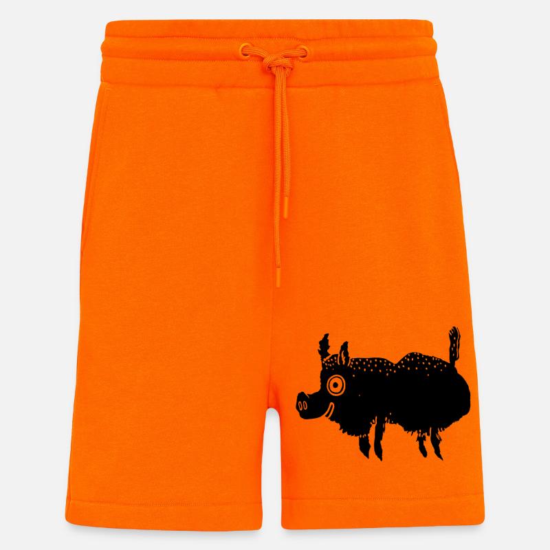 Wild boar - Shorts - made by SPREAD - SUNSET ORANGE