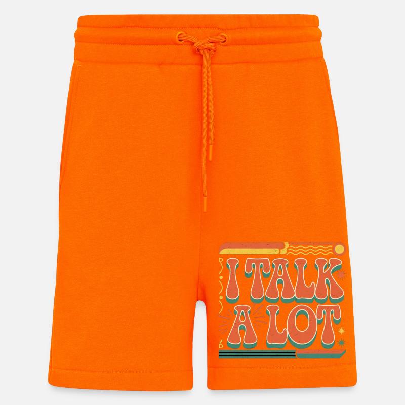I Talk A Lot 10 - Shorts - made by SPREAD - SUNSET ORANGE