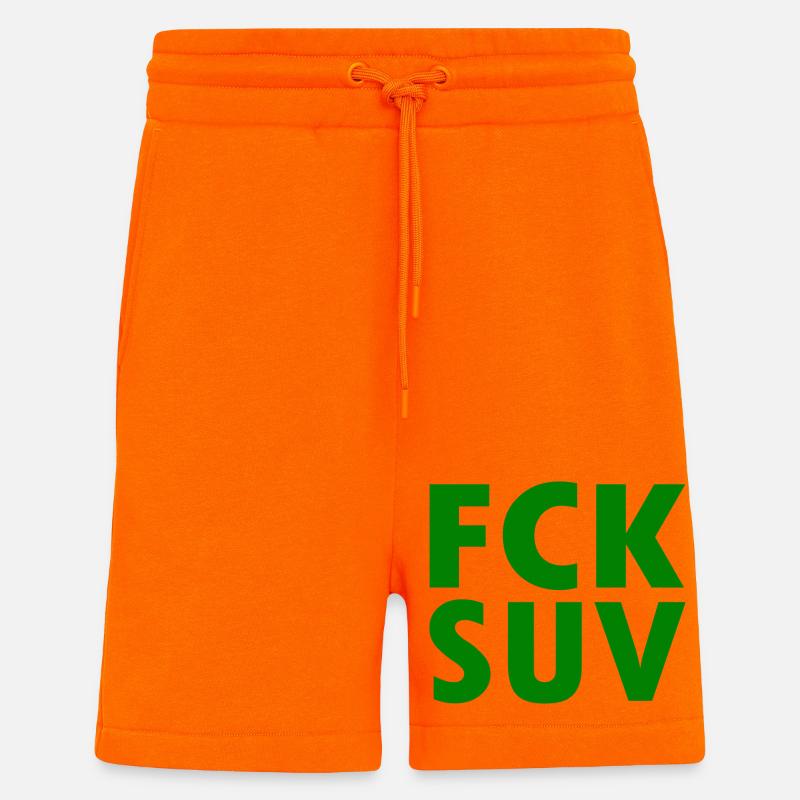 Fck suv - Short bio décontracté fabriqué en UE - SUNSET ORANGE