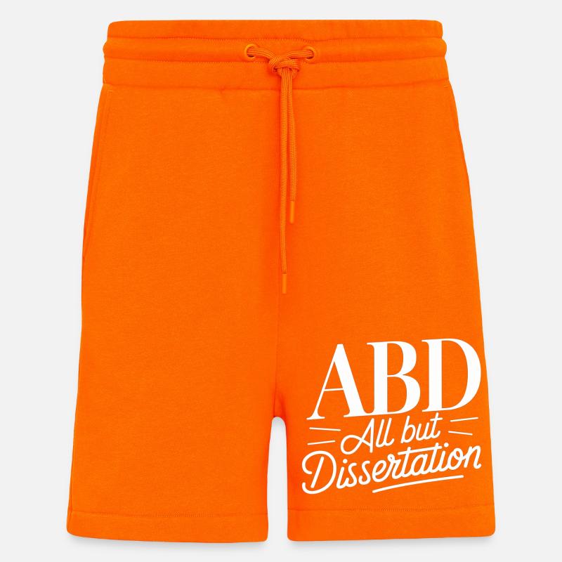 ABD All But Dissertation 12 - Shorts - made by SPREAD - SUNSET ORANGE