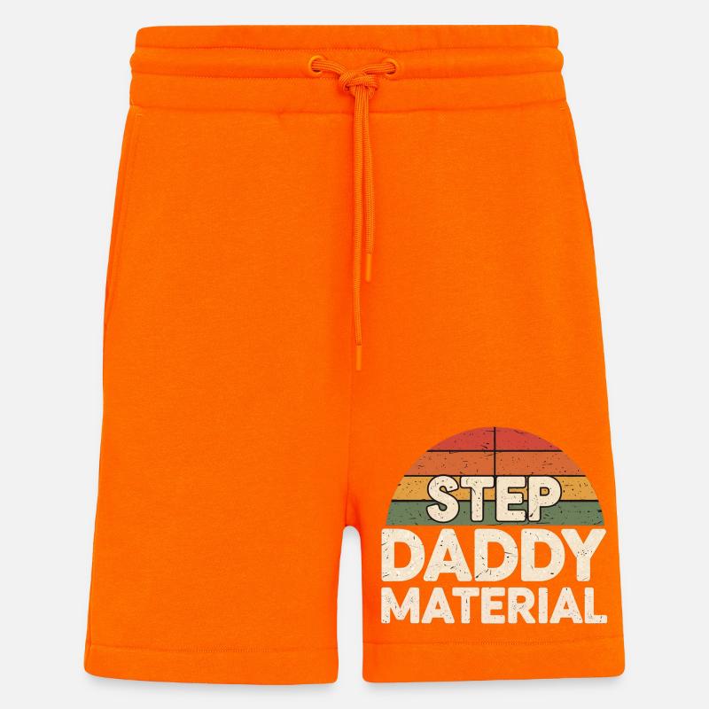 Step Daddy Material 18 - Shorts - made by SPREAD - SUNSET ORANGE