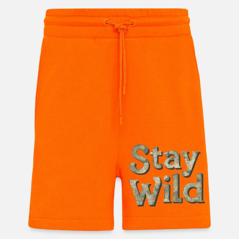 WILD BLEIBEN - Shorts - made by SPREAD - SUNSET ORANGE