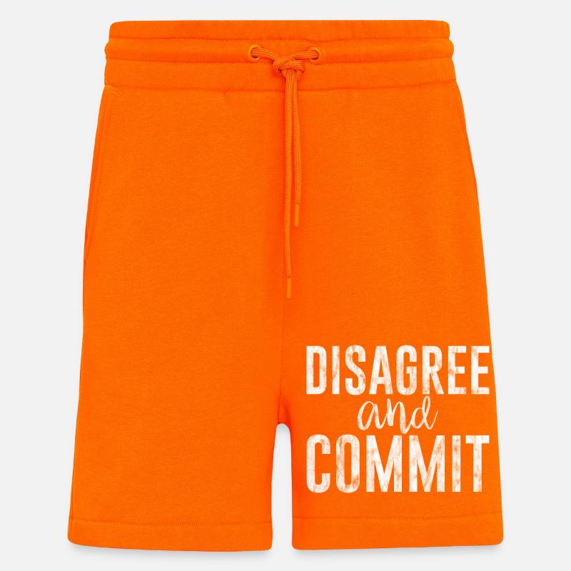 Disagree And Commit 3 - Shorts - made by SPREAD - SUNSET ORANGE