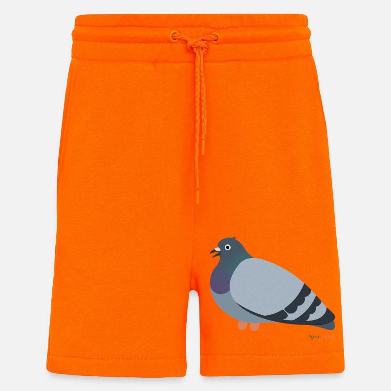 Tauben Vogel - Shorts - made by SPREAD - SUNSET ORANGE