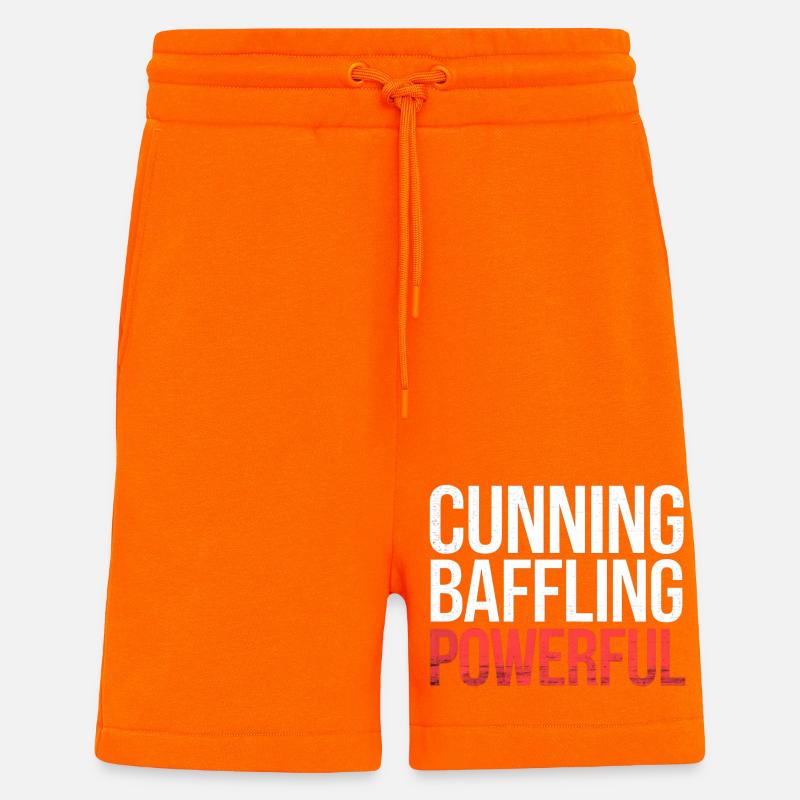 Cunning Baffling Powerful 6 - Shorts - made by SPREAD - SUNSET ORANGE