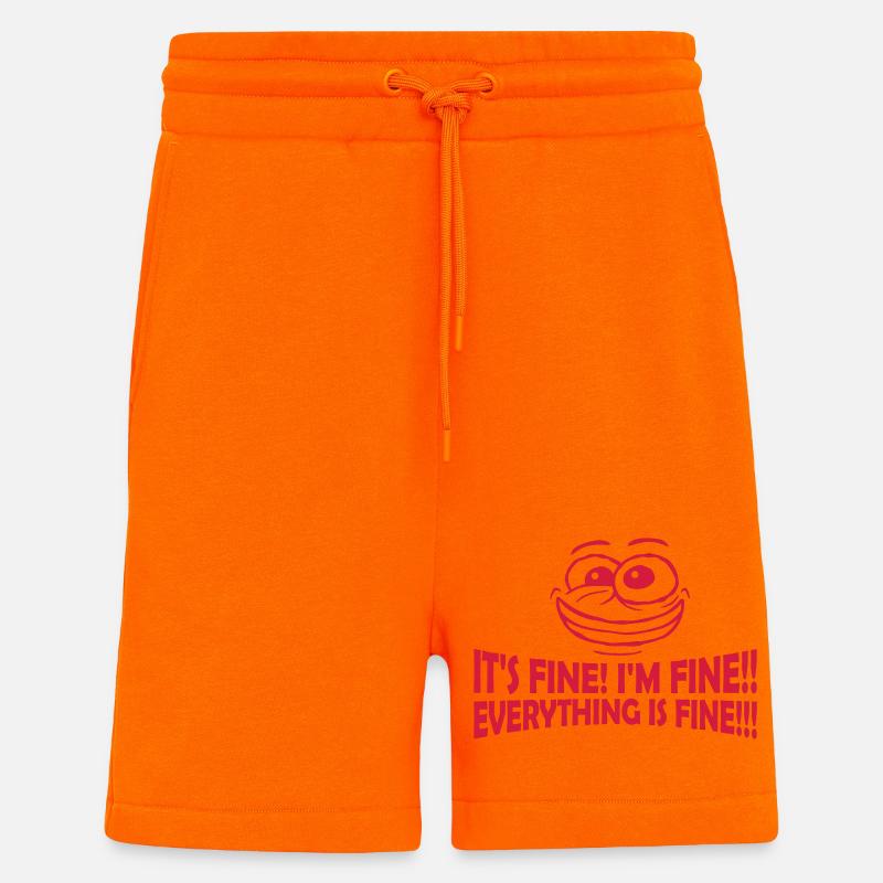 everything is fine Zitat - Shorts - made by SPREAD - SUNSET ORANGE