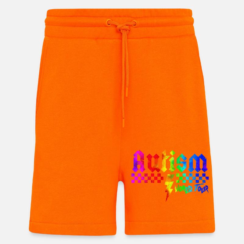Autismus-Bewusstsein: anders, anders, besser - Shorts - made by SPREAD - SUNSET ORANGE