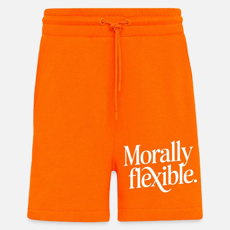 Morally Flexible 14 - Shorts - made by SPREAD - SUNSET ORANGE