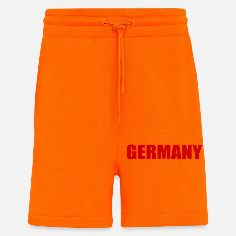 Germany - Short bio décontracté fabriqué en UE - SUNSET ORANGE