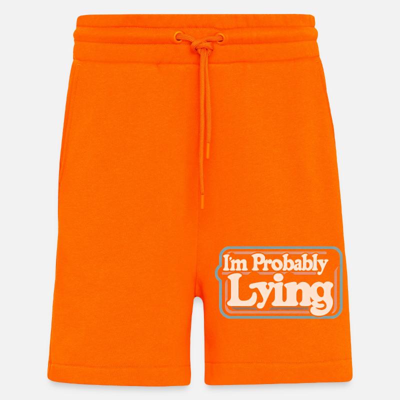 I'm Probably Lying 11 - Shorts - made by SPREAD - SUNSET ORANGE