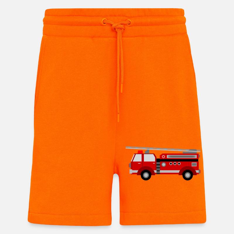 Fire Engine - Short bio décontracté fabriqué en UE - SUNSET ORANGE