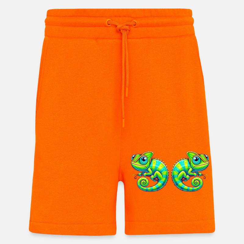 Chameleon Comic - Shorts - made by SPREAD - SUNSET ORANGE