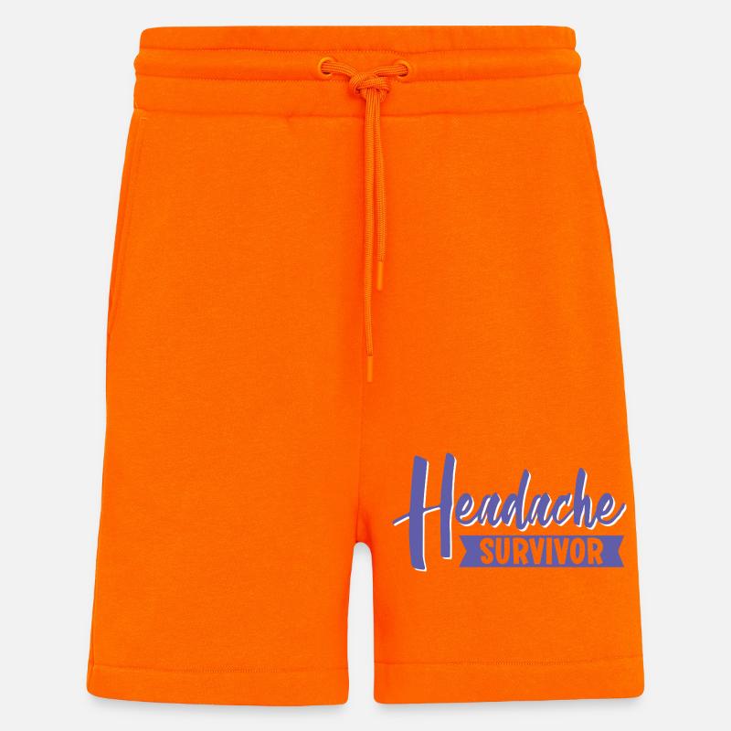 Headache Survivor - Shorts - made by SPREAD - SUNSET ORANGE