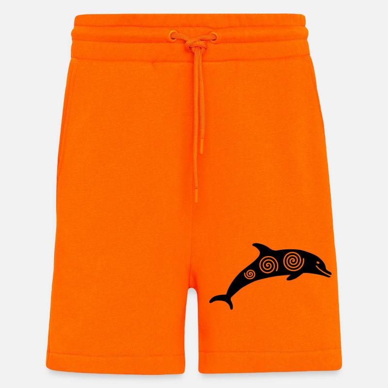 Dauphin - Short bio décontracté fabriqué en UE - SUNSET ORANGE