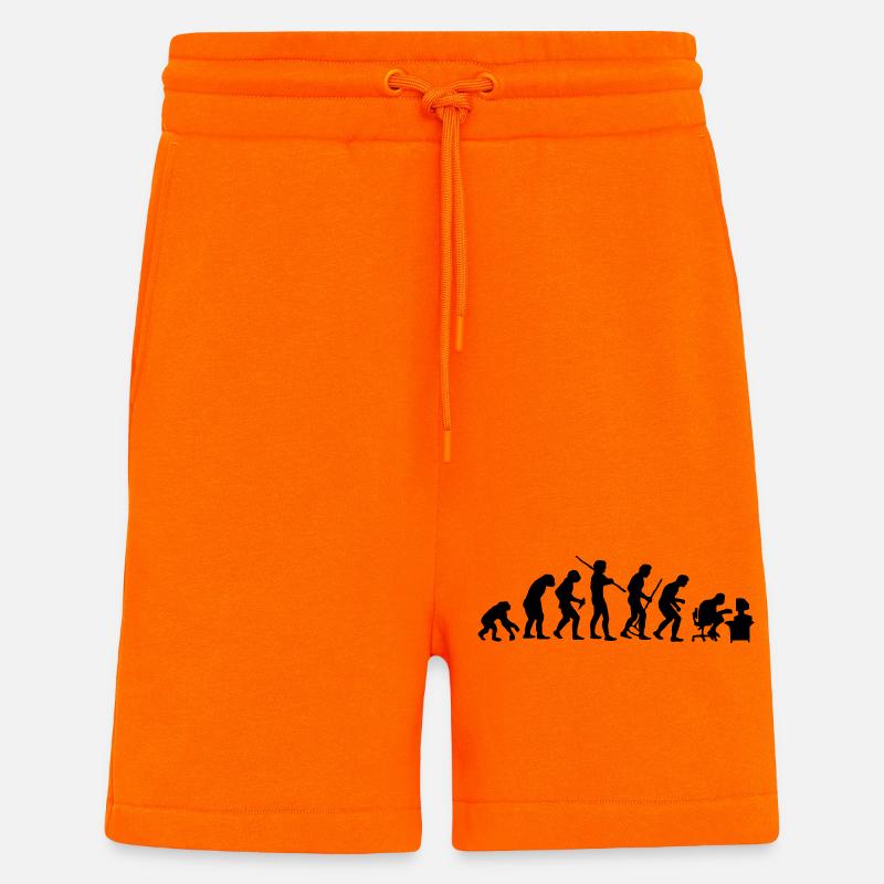 Évolution - Short bio décontracté fabriqué en UE - SUNSET ORANGE