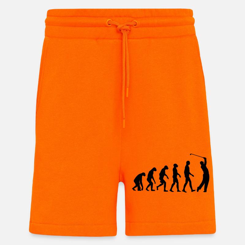 Golf Evolution Golfing - Shorts - made by SPREAD - SUNSET ORANGE