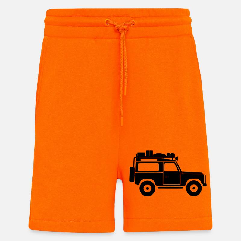 Defender D90 Roof Rack - Shorts - made by SPREAD - SUNSET ORANGE
