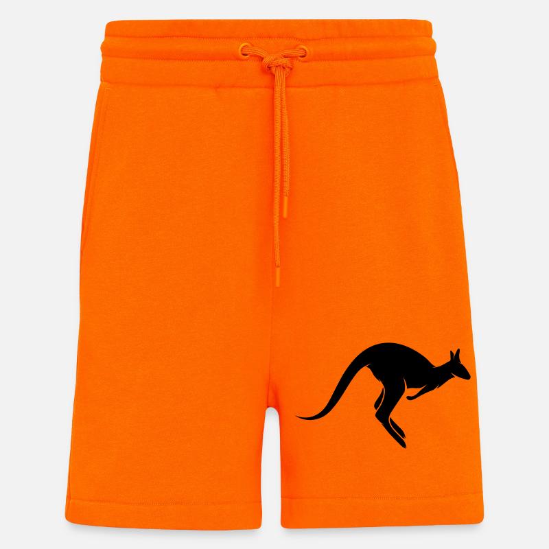 Ein hüpfendes Känguru - Shorts - made by SPREAD - SUNSET ORANGE