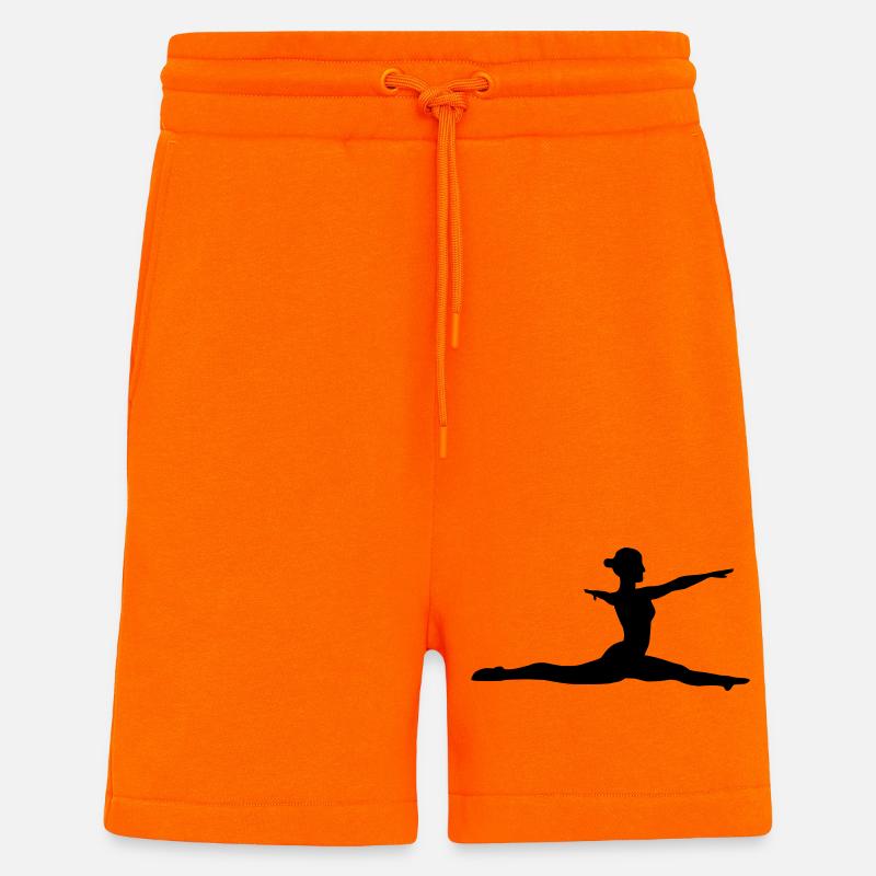 Gymnastik Mädchen - Shorts - made by SPREAD - SUNSET ORANGE