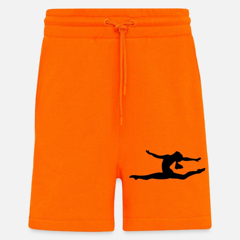 Gymnastik Mädchen - Shorts - made by SPREAD - SUNSET ORANGE