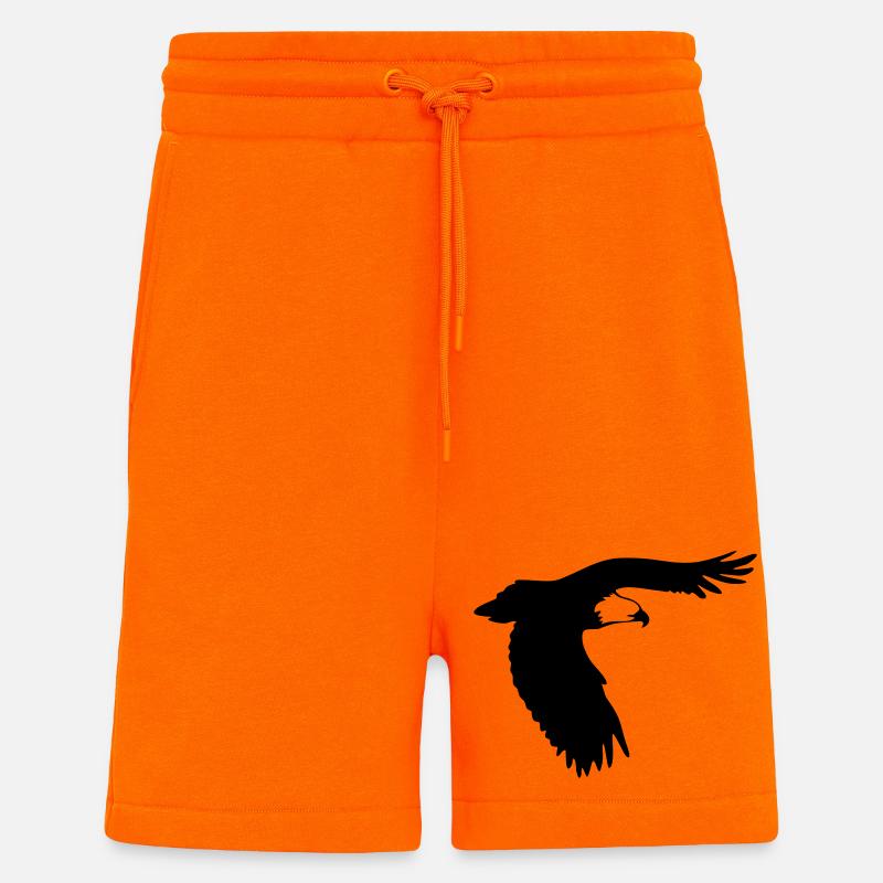 Raubvogel - Adler - Eagle - Shorts - made by SPREAD - SUNSET ORANGE